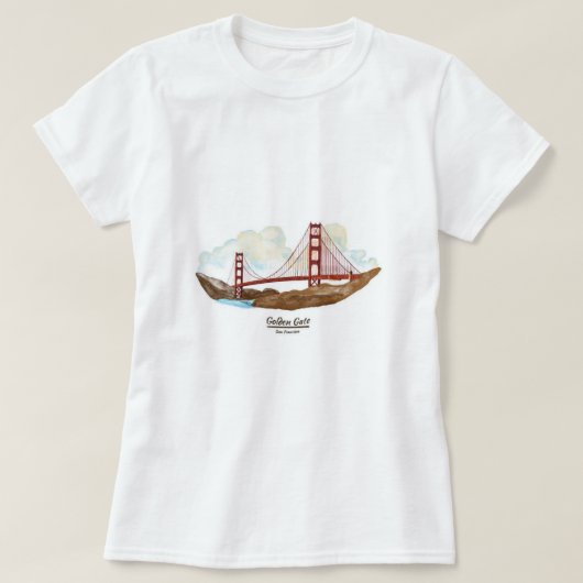 San Francisco Golden Gate Bridge T-Shirt (Design vorne)