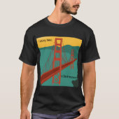 San Francisco - Golden Gate Bridge/ Text anpassen T-Shirt (Vorderseite)