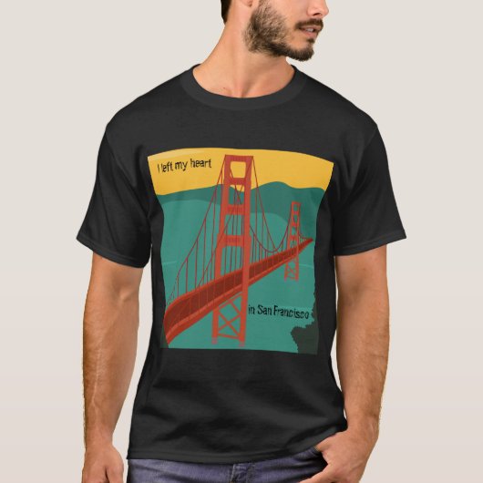San Francisco - Golden Gate Bridge/ Text anpassen T-Shirt (Vorderseite)