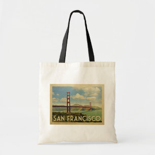 San Francisco Golden Gate Bridge Vintage Reise Tragetasche
