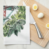 San Francisco Golden Gate Bridge Wasserfarbendesig Geschirrtuch (Viertel Falte)