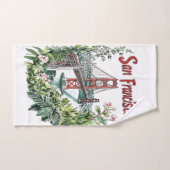 San Francisco Golden Gate Bridge Wasserfarbendesig Handtuch (Handtuch)