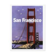 San Francisco Golden Gate Brücke bei Nacht, im Vin