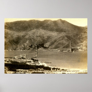 San Francisco, Golden Gate Brücke, Dreißigerjahre Poster