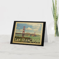 San Francisco Golden Gate Brücke Vintage Reise