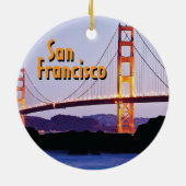 San Francisco Golden Gate Keramik Ornament (Hinten)