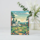 San Francisco Golden Gate Park Postkarte (Stehend Vorderseite)