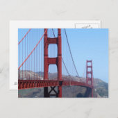 San Francisco Golden Gate Postkarte (Vorne/Hinten)