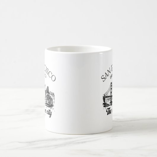 San Francisco Golden Gate Skyline Kaffeetasse (Mittel)