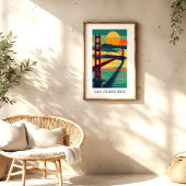 San Francisco Golden Gate Sunset Poster