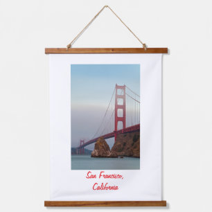 San Francisco Golden Gate Wandteppich Mit Holzrahmen