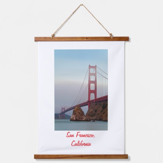 San Francisco Golden Gate Wandteppich Mit Holzrahmen (Vorderseite)