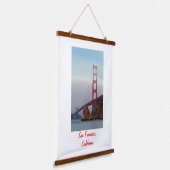 San Francisco Golden Gate Wandteppich Mit Holzrahmen (Gewinkelt)