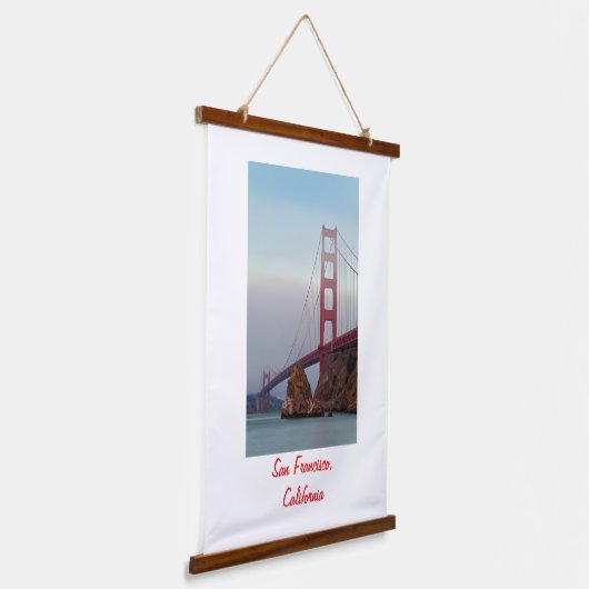 San Francisco Golden Gate Wandteppich Mit Holzrahmen (Gewinkelt)