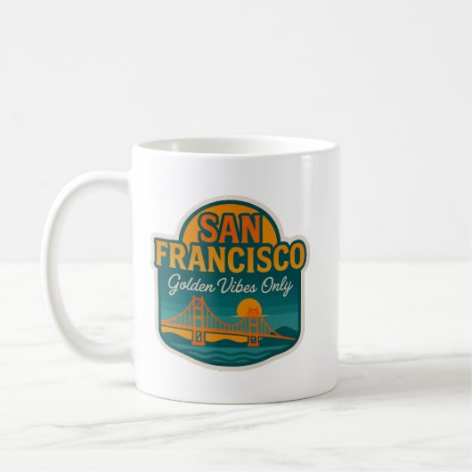 San Francisco Golden Vibes Only Kaffeetasse (Links)
