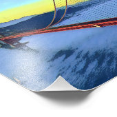 San Francisco - GOLDENGATE - Brücke Fotodruck (Ecke)