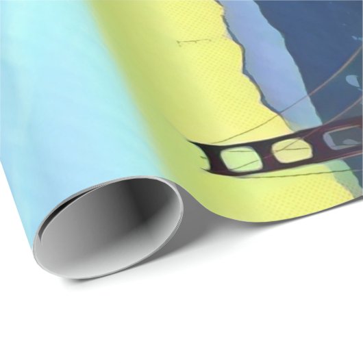 San Francisco - GOLDENGATE - Brücke Geschenkpapier (Rolleneckpunkt)