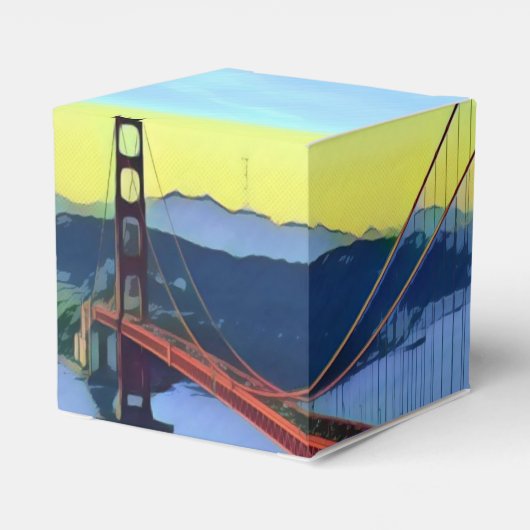 San Francisco - GOLDENGATE - Brücke Geschenkschachtel (Rückseite)