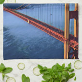 San Francisco - GOLDENGATE - Brücke Geschirrtuch (Gefaltet)