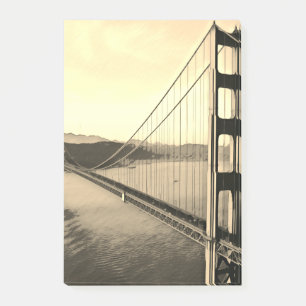 San Francisco - GOLDENGATE - Brücke Post-it Klebezettel