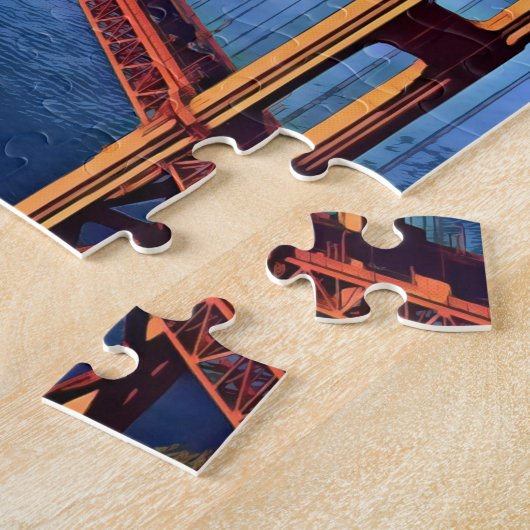 San Francisco - GOLDENGATE - Brücke Puzzle (Seite)