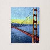 San Francisco - GOLDENGATE - Brücke Puzzle (Vertikal)