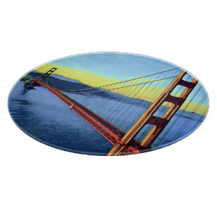 San Francisco - GOLDENGATE - Brücke Schneidebrett