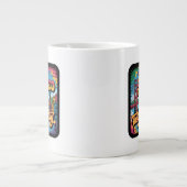San Francisco Graffiti Skyline Street Art Design Jumbo-Tasse (Vorderseite)