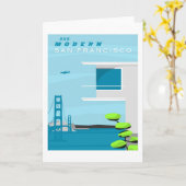 San Francisco Gruß-Karte Karte (Gelbe Blume)