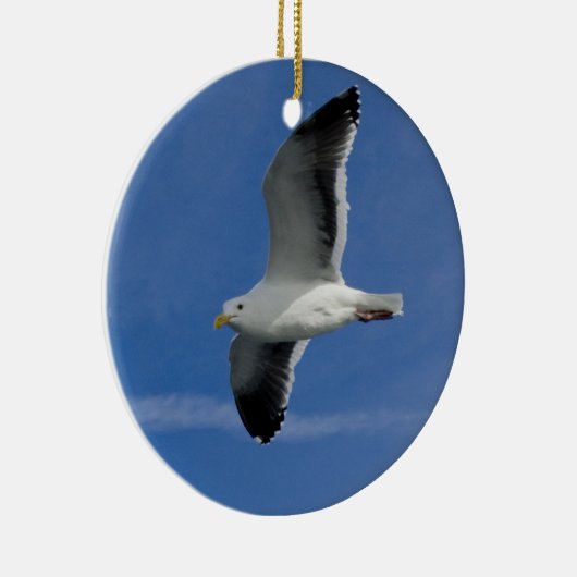 San Francisco Gull Keramik Ornament (Rechts)