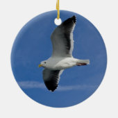 San Francisco Gull Keramik Ornament (Hinten)