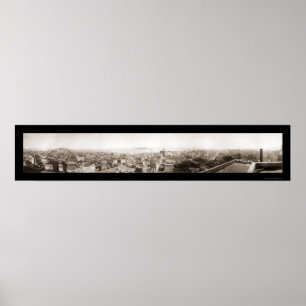 San Francisco Hafen-Foto 1920 Poster