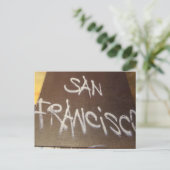San Francisco handgemaltes Schild Postkarte (Stehend Vorderseite)