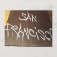 San Francisco handgemaltes Schild