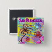 San Francisco Happy and Hope Button (Vorne & Hinten)