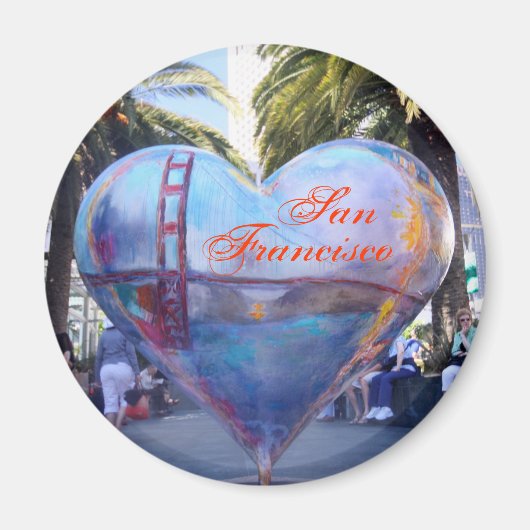 San Francisco Heart Magnet (Vorne)
