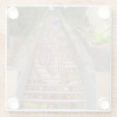 San Francisco Hidden Garden Steps #1 Glass Unterse Glasuntersetzer (Rückseite)