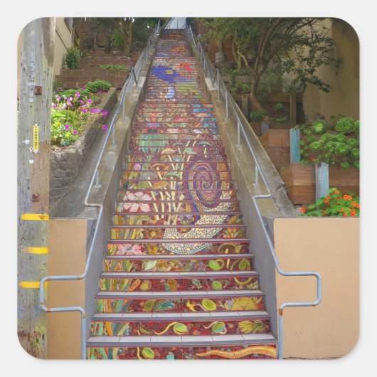 San Francisco Hidden Garden Steps #2 Stickers (Vorderseite)
