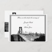 San Francisco Hochzeit in Urlaubsort Save the Date (Vorne/Hinten)