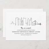 San Francisco Hochzeitsankündigung Einladung (Vorne/Hinten)