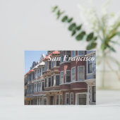 San Francisco Houses Postkarte (Stehend Vorderseite)