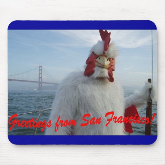 San Francisco Huhn Mousepad (Vorne)