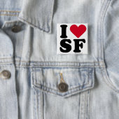 SAN FRANCISCO - "ICH LIEBE SF" "ICH LIEBE SAN BUTTON (Beispiel)