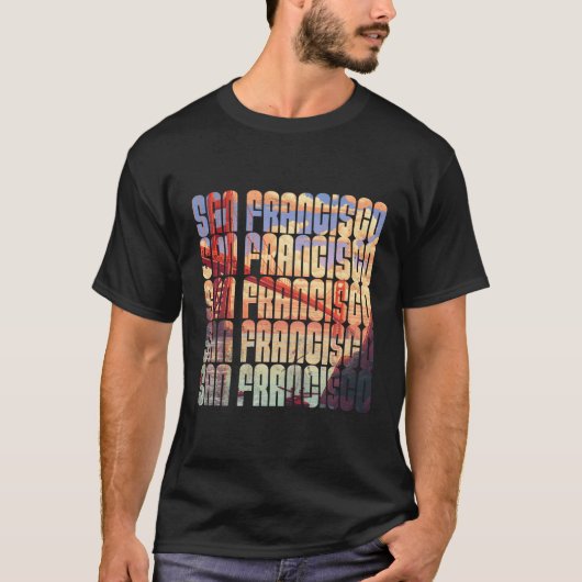 San Francisco Iconic Golden Gate Bridge T-Shirt (Vorderseite)