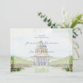 San Francisco Illustriert Wedding Einladung (Stehend Vorderseite)