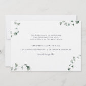 San Francisco Illustriert Wedding Einladung (Rückseite)