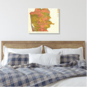 San Francisco Intensität des Erdbebens Leinwanddruck (Insitu (Schlafzimmer))