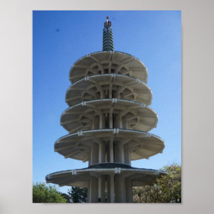 San Francisco Japantown Peace Pagoda Poster