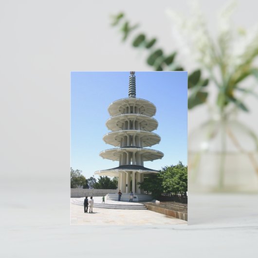 San Francisco Japantowns Peace Tower Postkarte (Stehend Vorderseite)