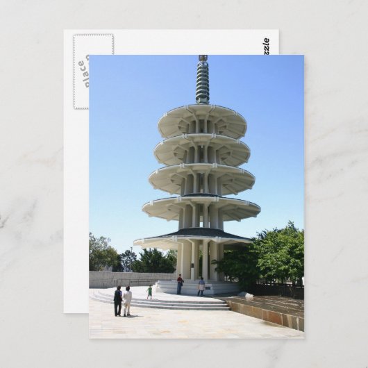 San Francisco Japantowns Peace Tower Postkarte (Vorne/Hinten)